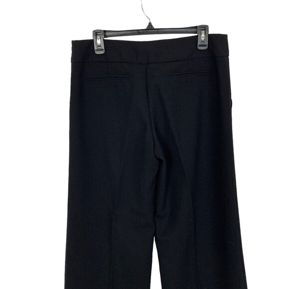 Liquid Black Wide Leg High Waist 100% Wool Trousers 10 - Picture 5 of 7